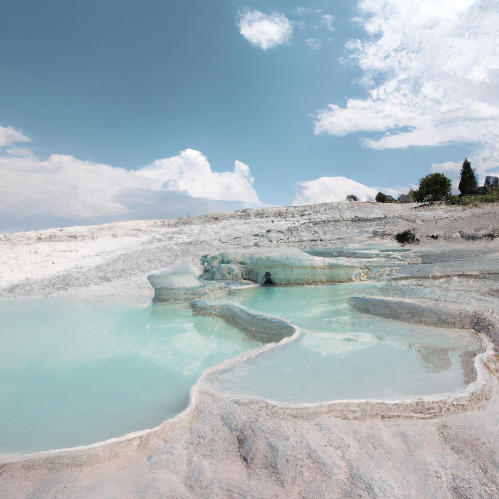 Pamukkale termal sular travertenler
